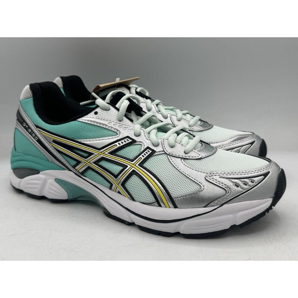 Asics GT-2160 Silver Golden Yellow Pale Mint Shoes 1203A783-300 Men's Size 9.5